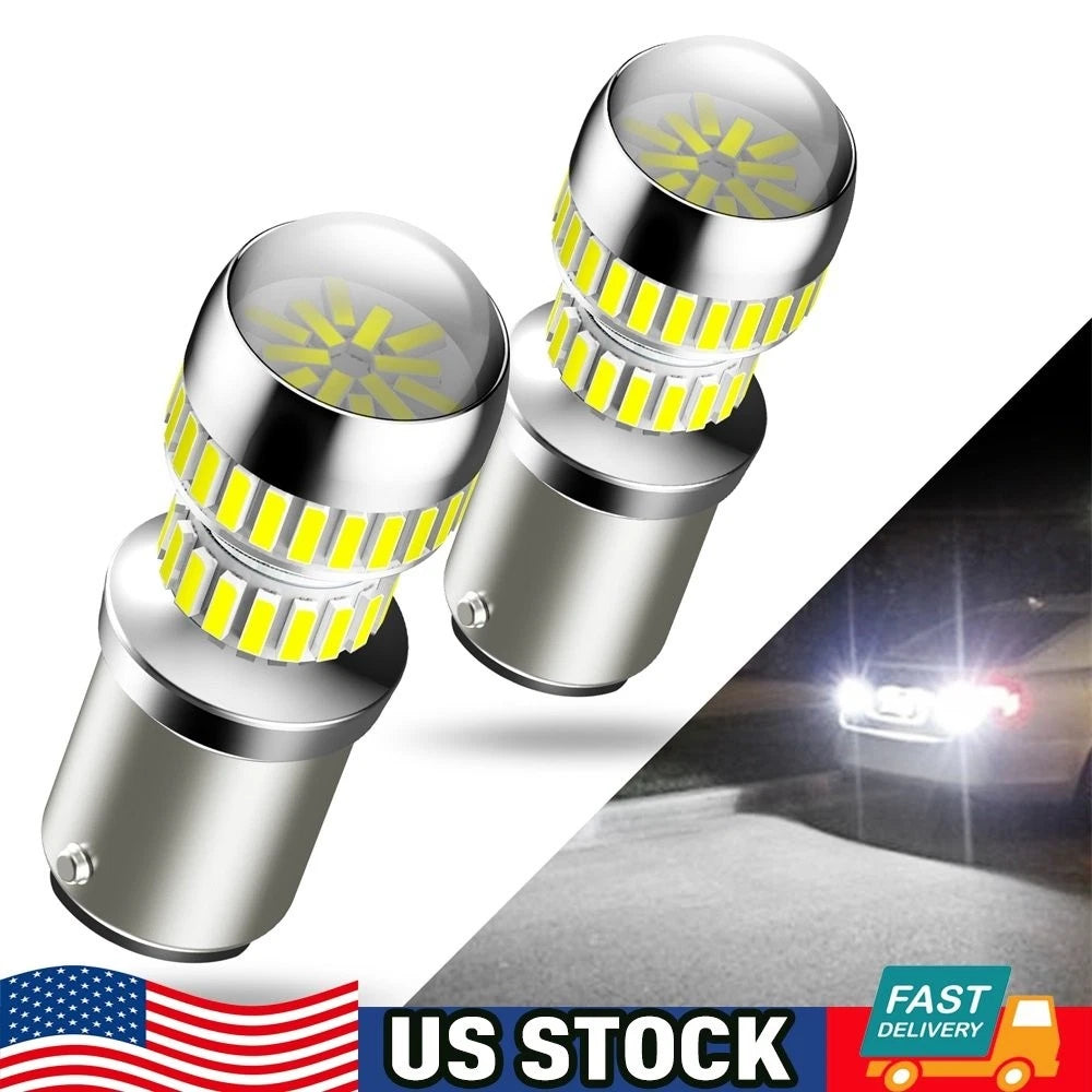 2X 1157 LED White Bulbs for Turn Signal/Parking/Tail Light