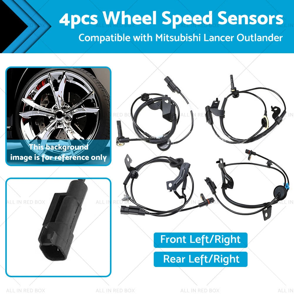 Set of 4 Wheel Speed Sensors for Mitsubishi Lancer Outlander