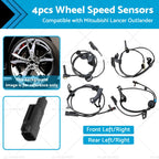 Set of 4 Wheel Speed Sensors for Mitsubishi Lancer Outlander