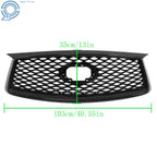 Front Upper Grille for Infiniti QX50 (2019-2023) Gloss Black with Camera Option