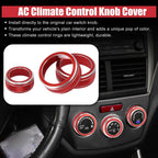 3pcs AC Climate Control Ring Knob for Subaru Forester Impreza (2014–2021)