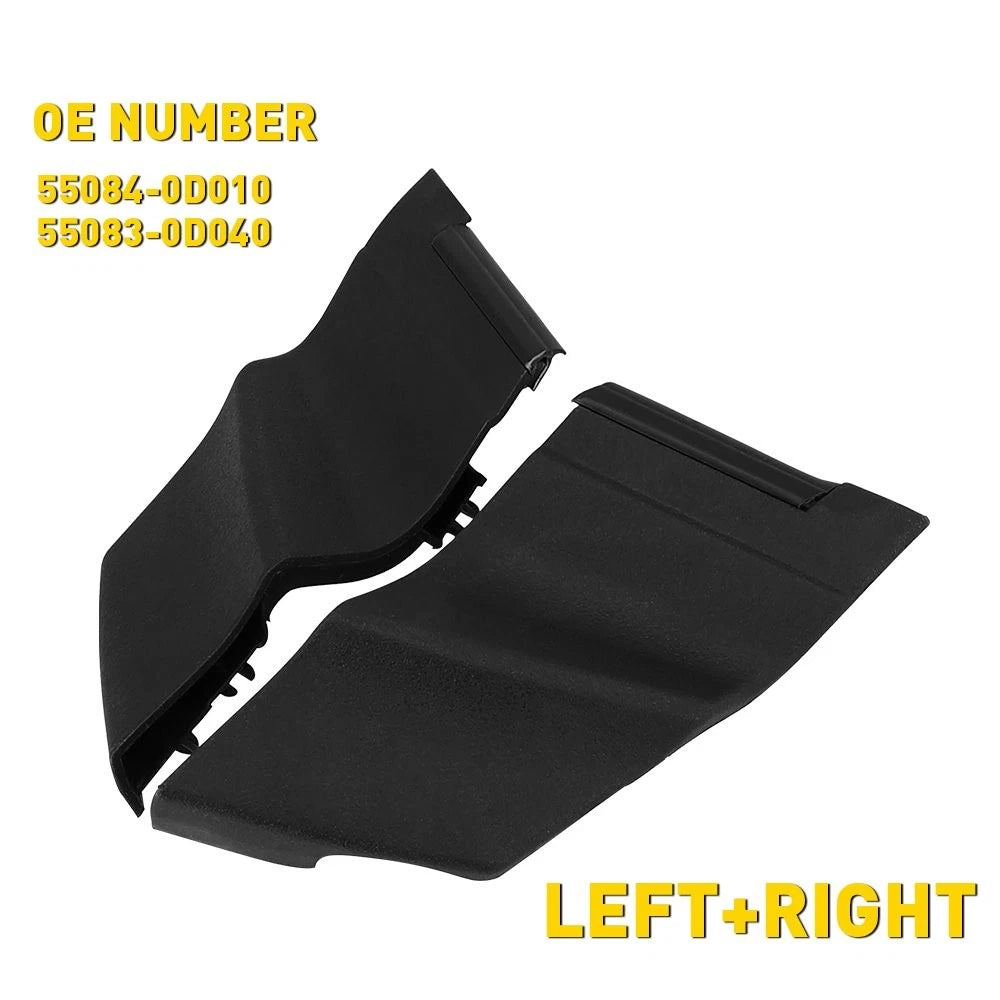 Pair Front Wiper Side Cowl Extension Cover for Toyota Yaris (2006–2010)