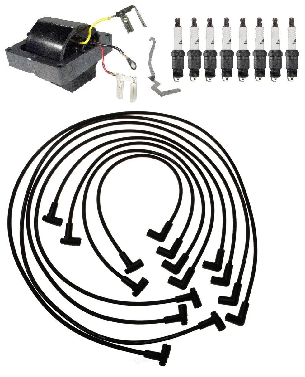 Ignition Wires & Spark Plugs Kit for Chevy Corvette 5.7L V8 (1976–1977)