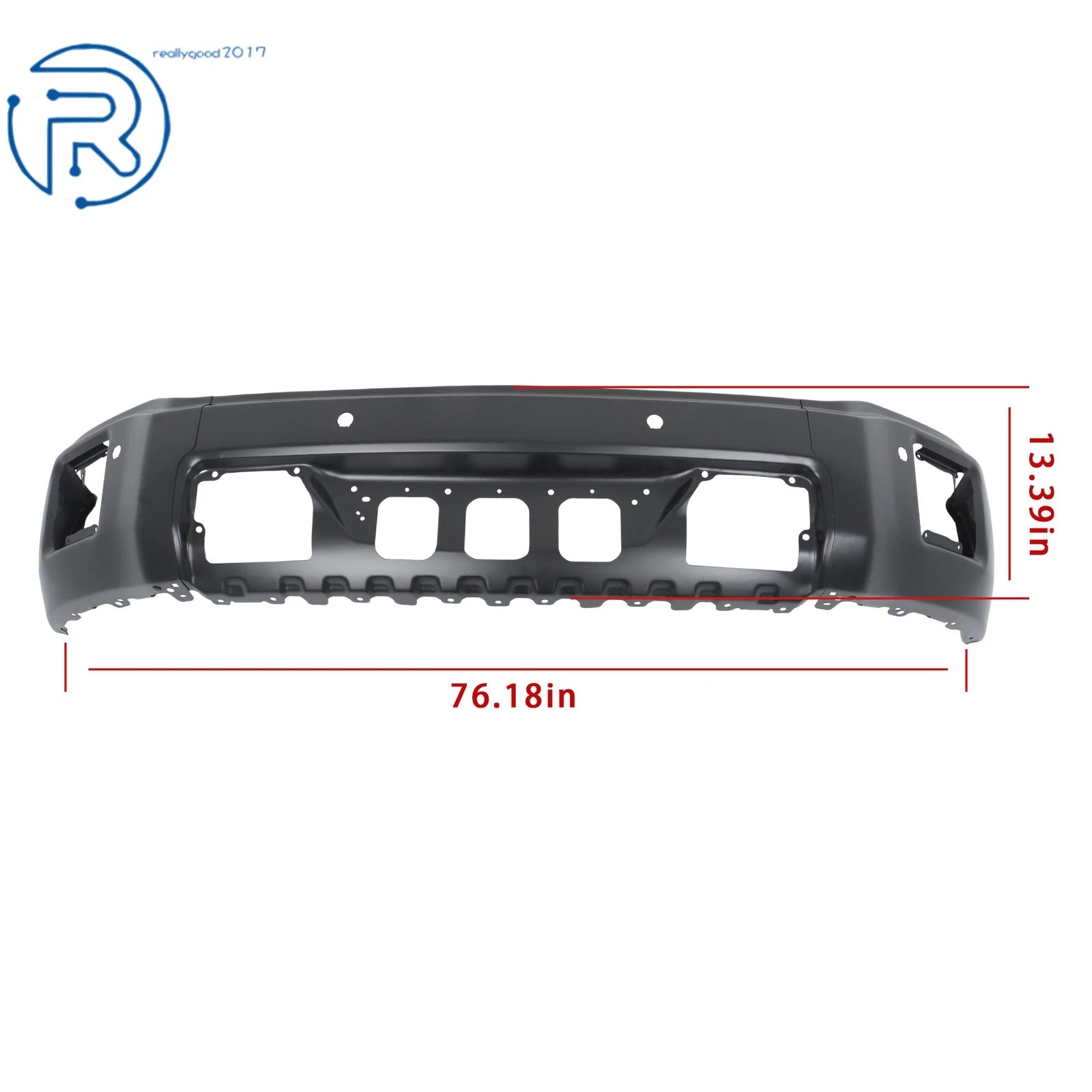 Steel Black Split-Type Front Bumper Face Bar for GMC Sierra 1500 (2014-2015)