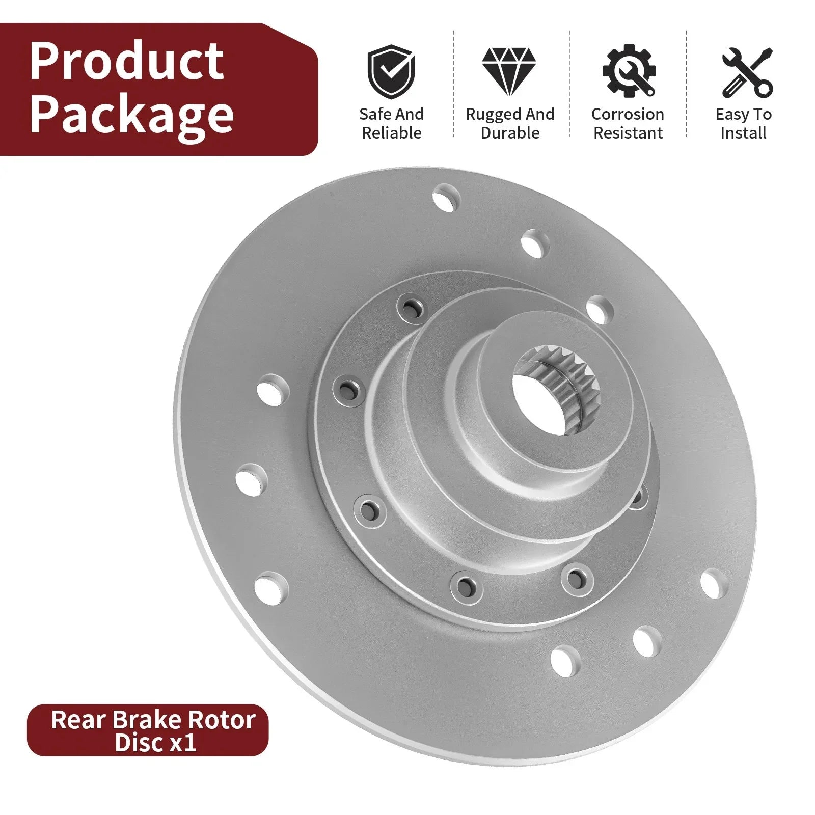 Rear Brake Disc Rotor for Polaris Diesel 455 (1999–1999)