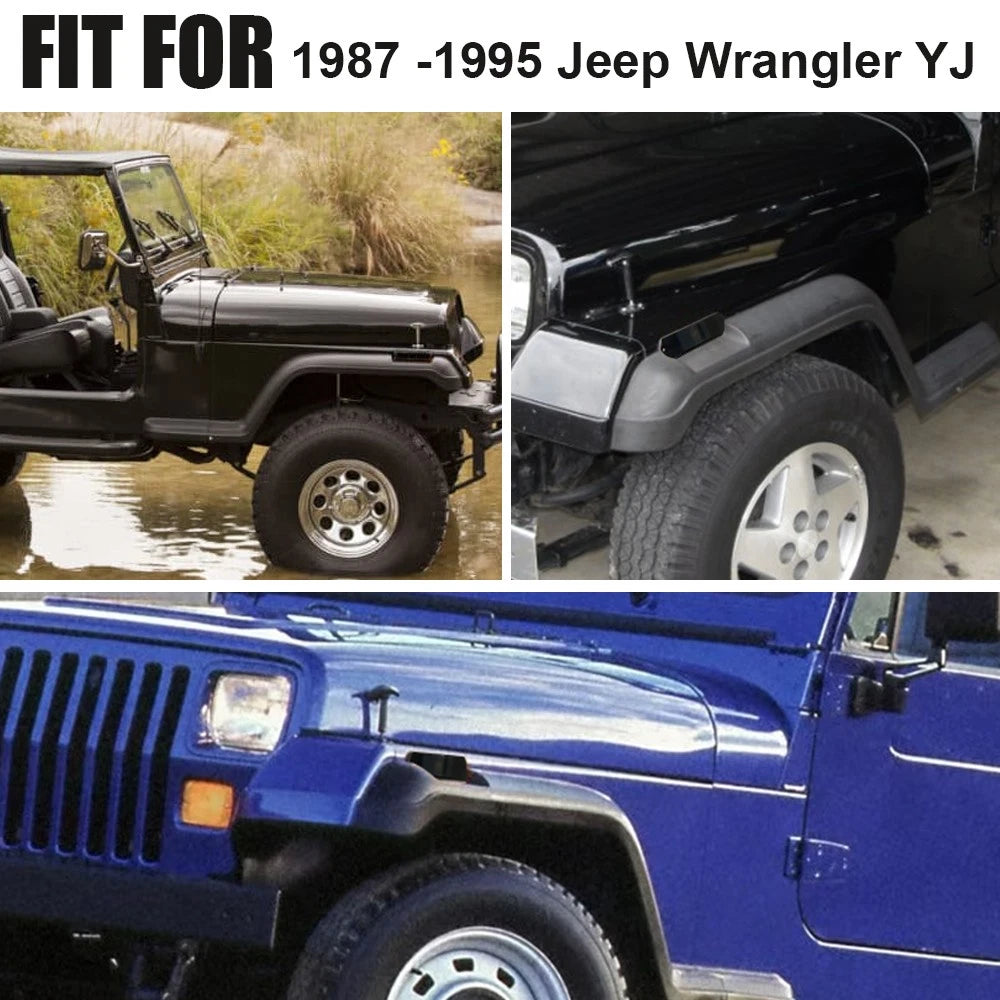 Front LED Side Marker Signal Lights for Jeep Wrangler (1987-1995)