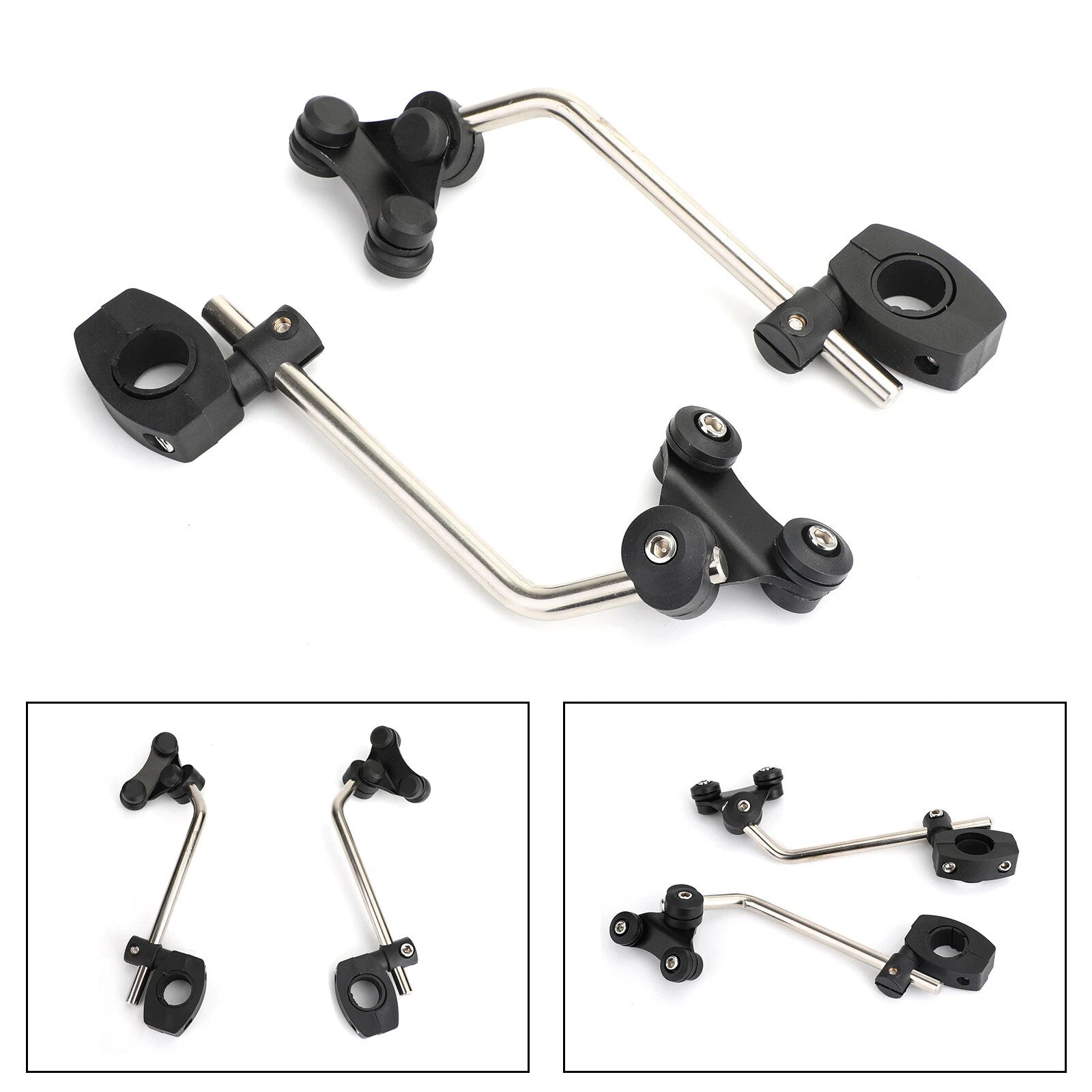 Universal Windscreen Bracket 7/8" 22mm Handlebar Mount Clamp