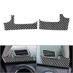 Carbon Fiber Dashboard Air Outlet Cover Trim for Toyota Tundra (2014–2021) RHD Black