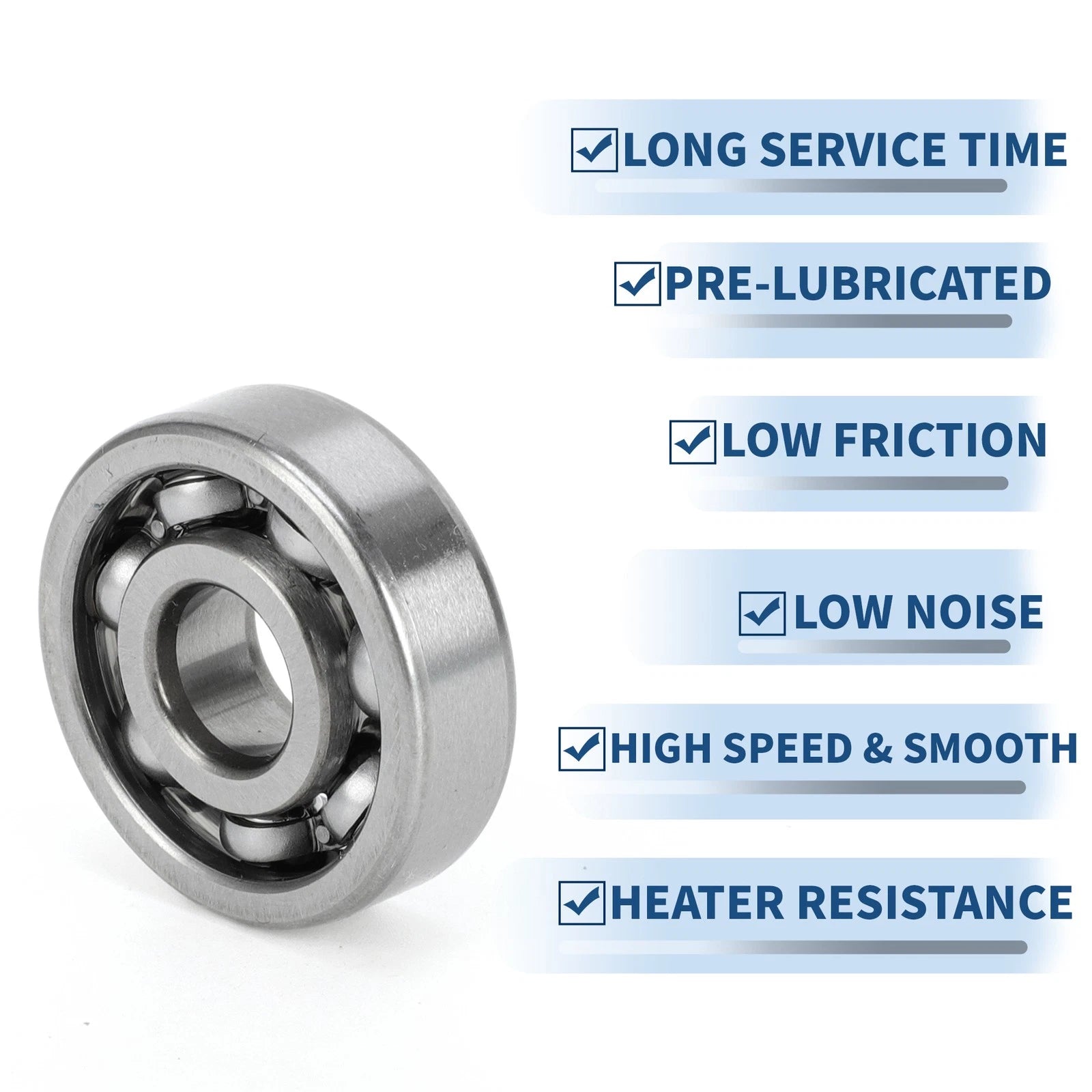 Deep Groove Ball Bearing 10x30x9mm for Scooter Skateboard (6200)