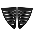 1 Pair Rear Side Window Louvers Cover for Toyota 86 (2013–2021) Glossy Black