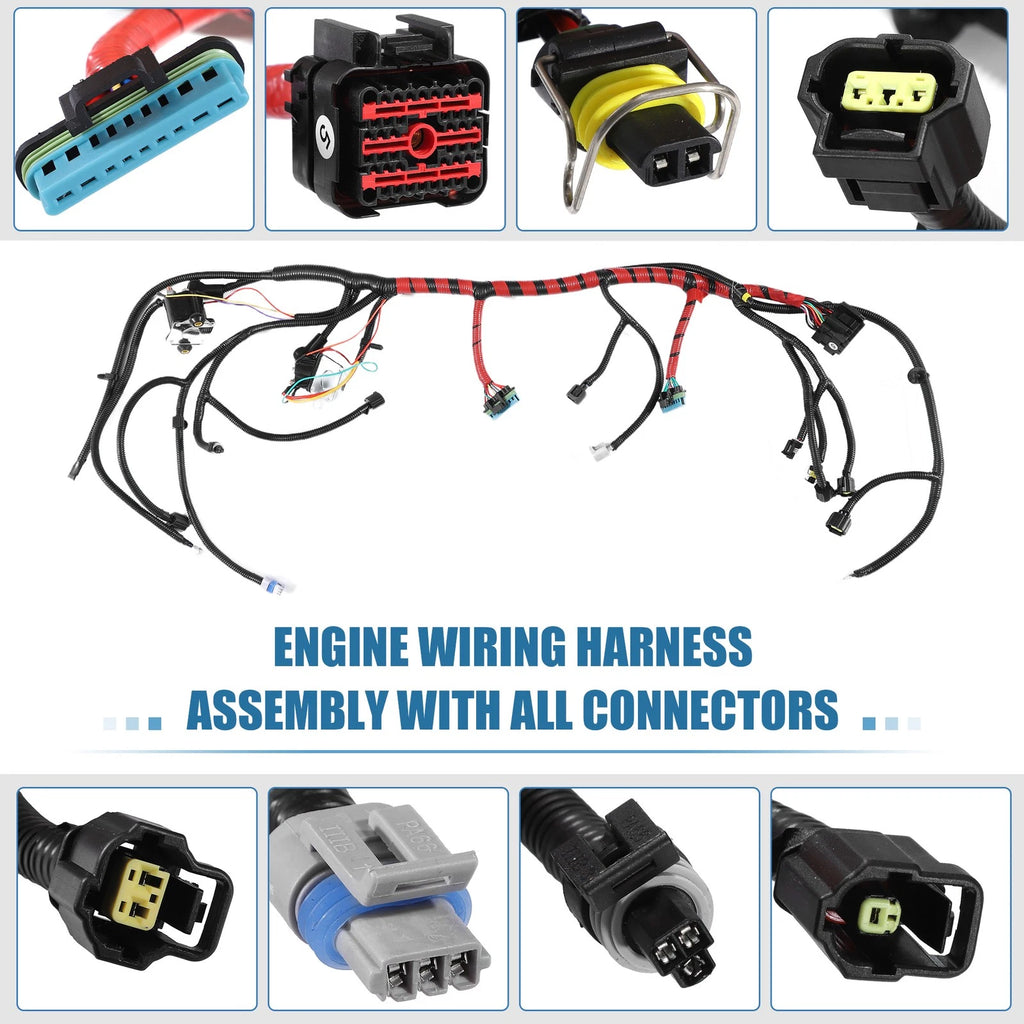 Set of 1 Engine Wiring Harness for Ford F250 F350 (1999–2007) Replaces NO.F81Z12B637FA