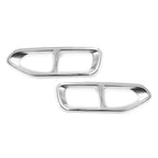 Silver Muffler Exhaust Pipe Output Cover Trim for BMW 7 Series G11 G12 (2016–2018)