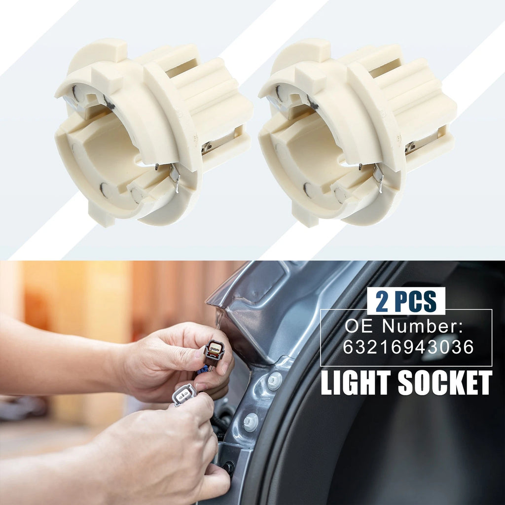 2X Tail Brake Light Bulb Socket Holder 63216943036 for BMW E36 E38 E65 E83 E53