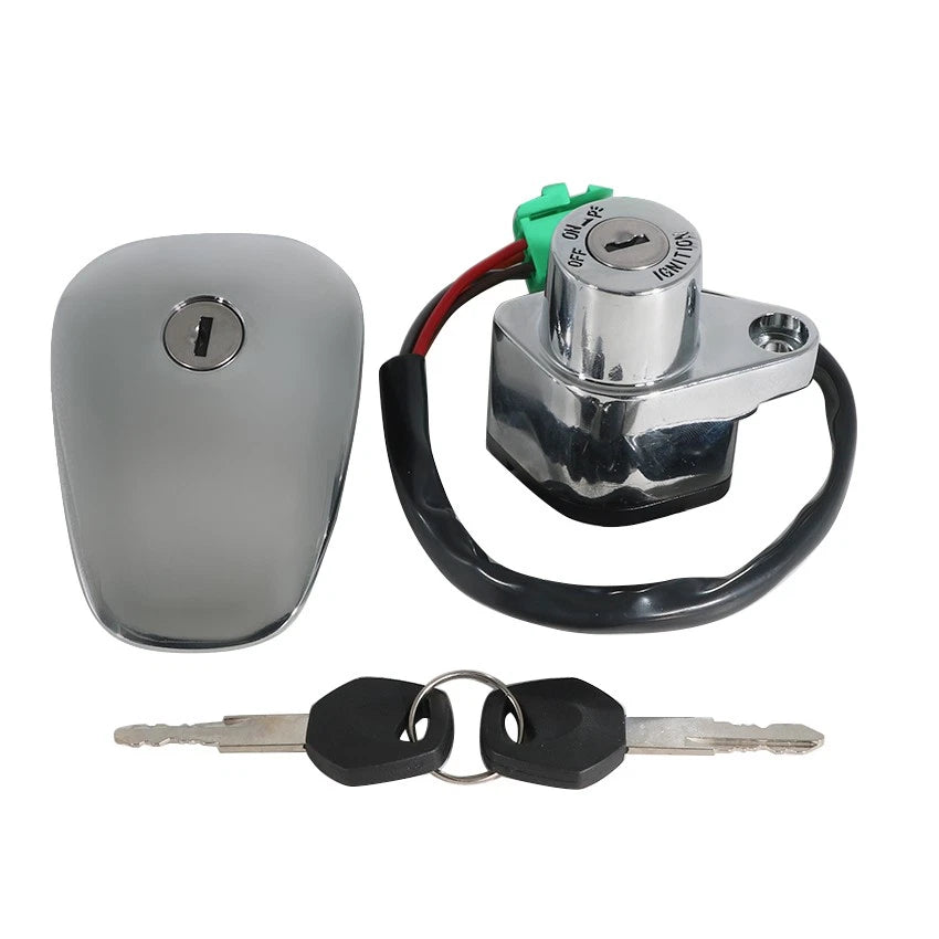 Ignition Key Switch & Fuel Gas Cap Set for Suzuki VS800 Intruder (1992–2004)