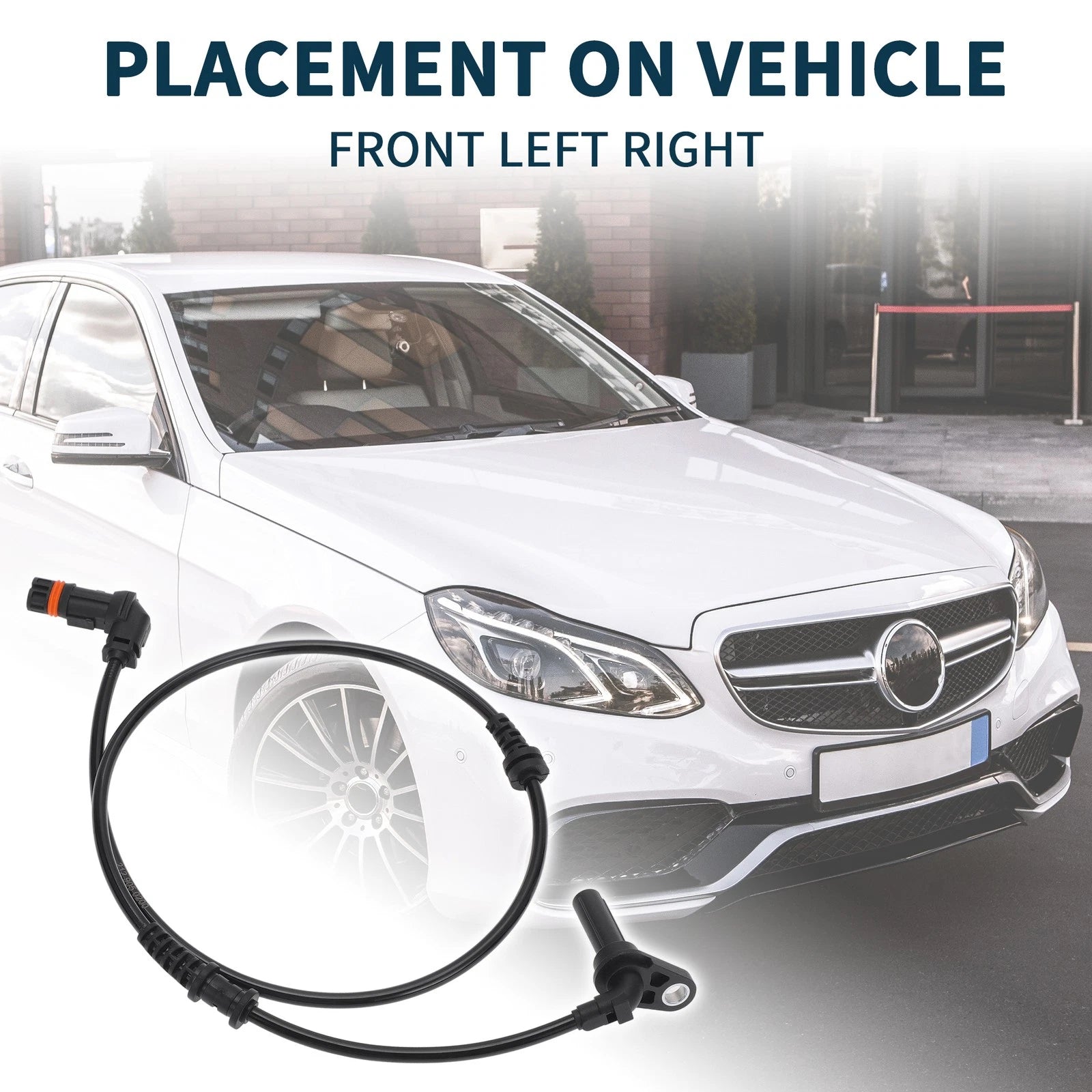 2pcs ABS Wheel Speed Sensor for Mercedes-Benz (A2129050200)
