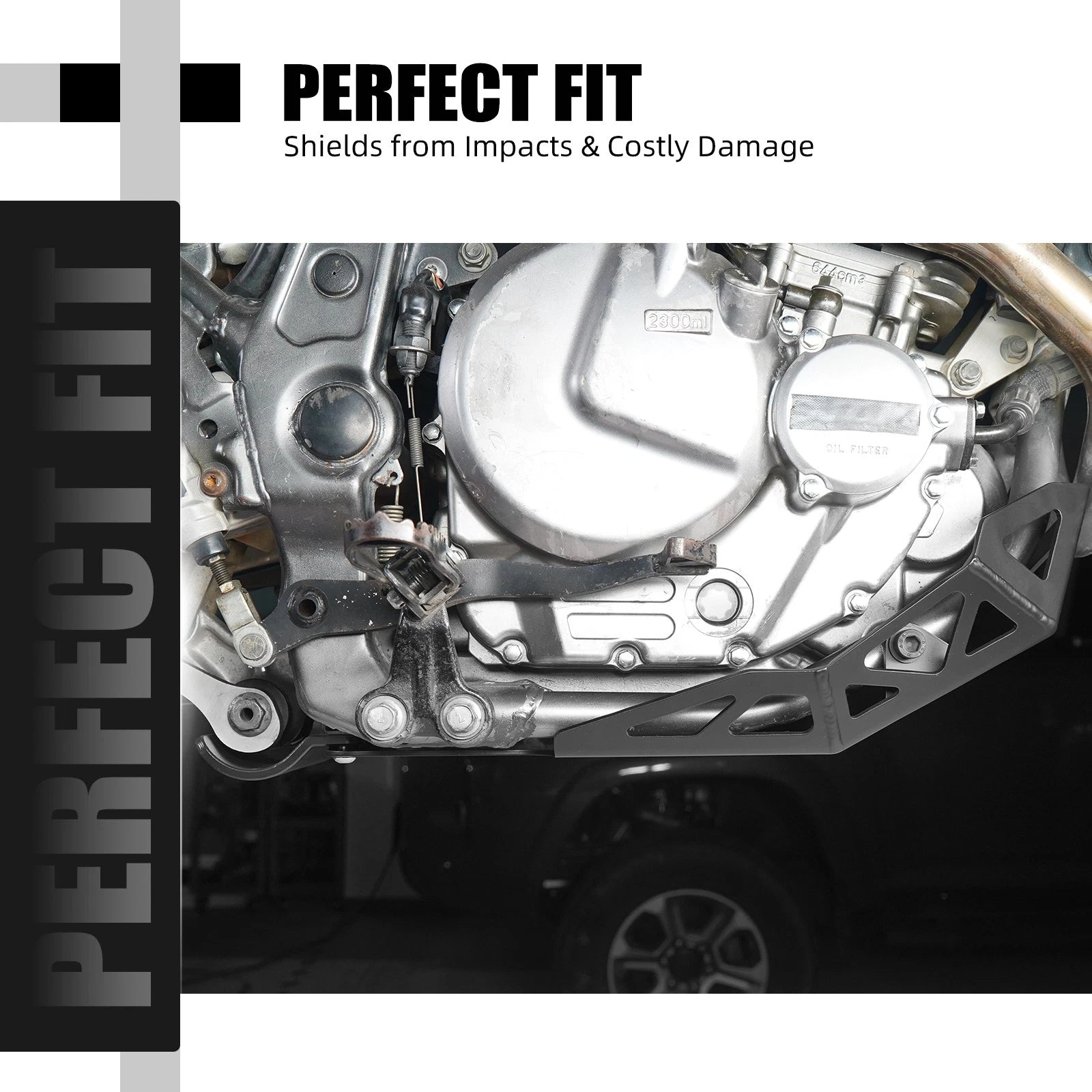 Front Skid Plate Engine Guard Protector for Suzuki DR650 (1996–2025)