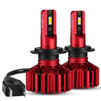 2X H7 LED Headlight Bulbs 10000LM 6000K White for NOVSIGHT