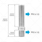 20pcs Wheel Stud Conversion Bolts M12x1.5 for German Cars