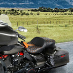 Heated Seats for Harley Road King Glide (2009–2023) - Black Orange