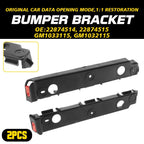 Set of 2 Bumper Brackets for Buick Verano (2012–2017) Black