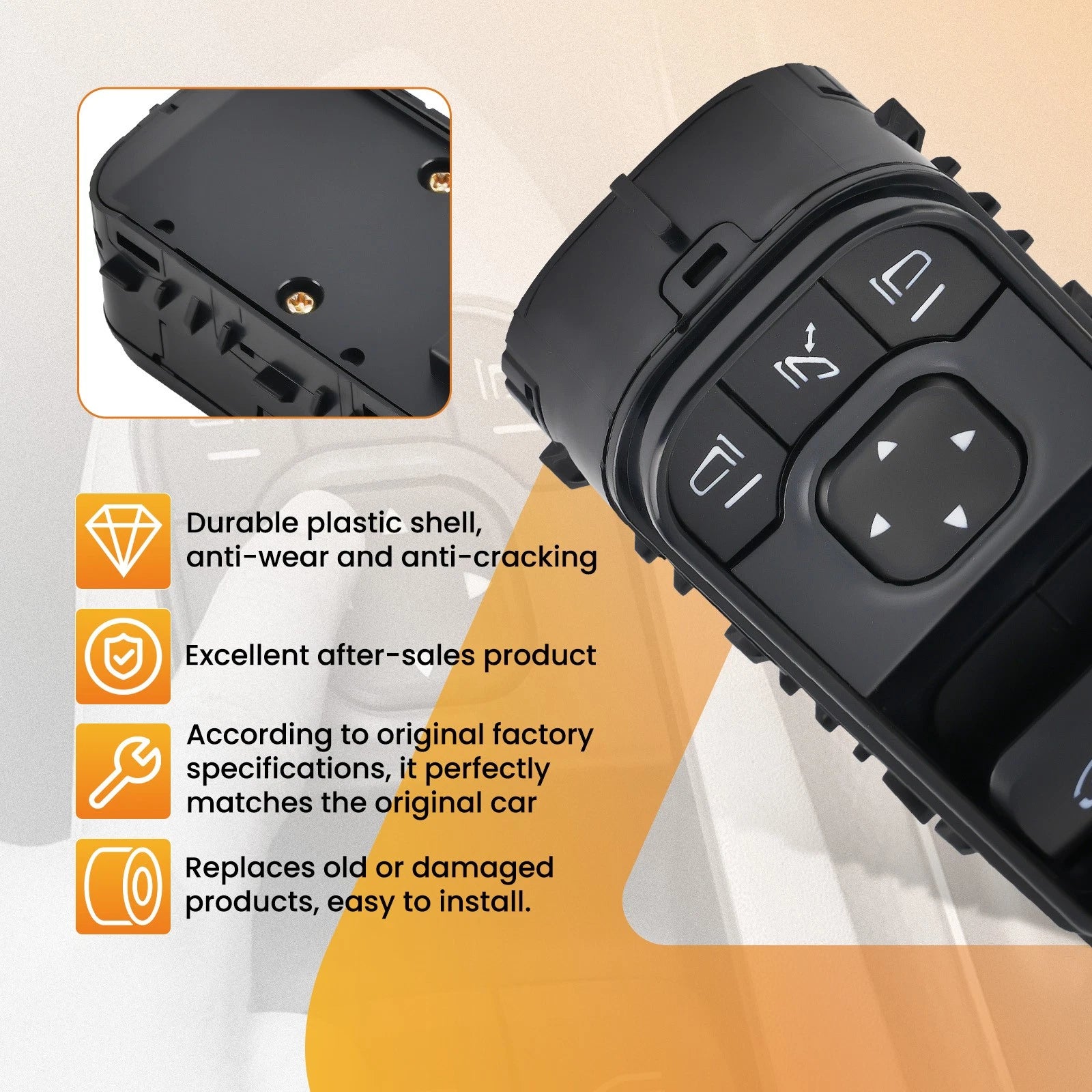 Door Master Switch for Mercedes Sprinter 3500 XD (2018–2021) Power Window Control