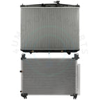 Cooling Kit: Aluminum Radiator & AC Condenser for Toyota Highlander (2014–2016)