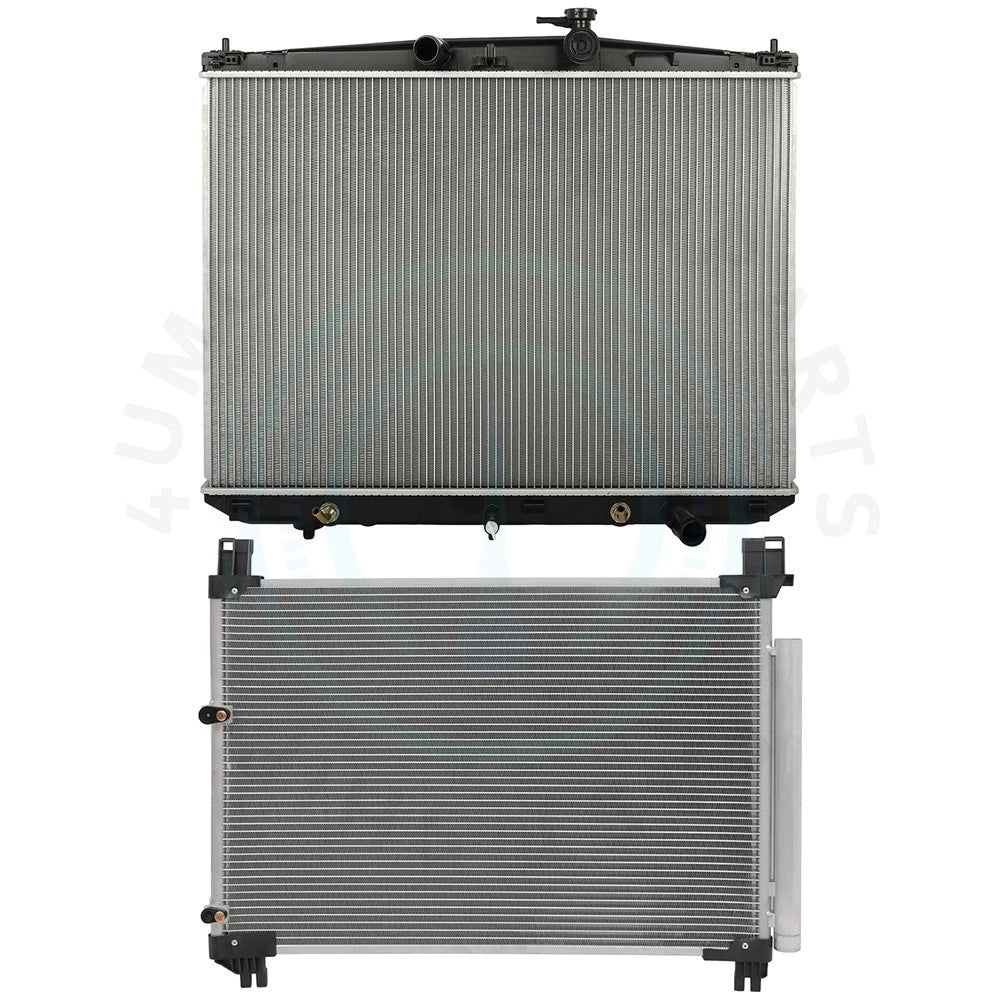 Cooling Kit: Aluminum Radiator & AC Condenser for Toyota Highlander (2014–2016)