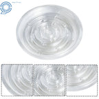 Set of 5 Heavy Duty Clear Plastic Plant Flower Saucer Drip Tray