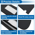 Sun Visor Cover Set for Chevy Tahoe (1995–1999) Left & Right Side Black