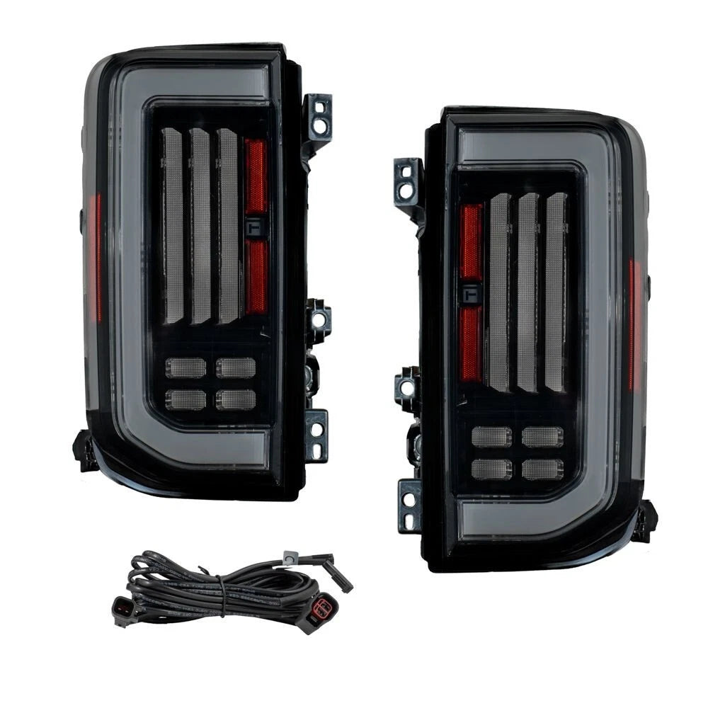 Smoked Sequential LED Taillights Pair for Ford Bronco (2021–2025)