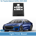 Front Row Light Trim Bezel for Toyota Alphard Vellfire (2023–2025) Carbon Fiber Black