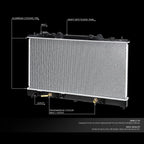 Aluminum Core Cooling Radiator for Mazda 6 3.0L V6 (2003–2008) DPI 2672