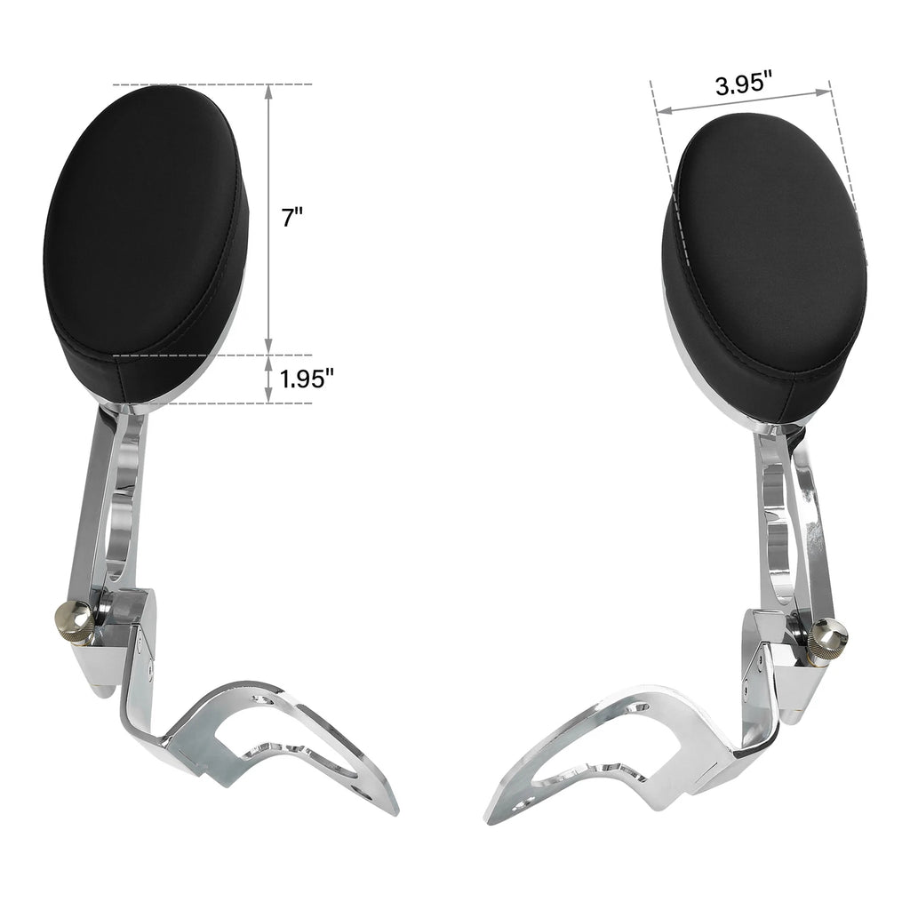 Chrome Rear Passenger Armrests for Harley Street Road Glide (2014–2025)