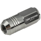 Set of 20 Closed End M12x1.25 50mm Tall Gun Metal Aluminum Lug Nuts + Adapter