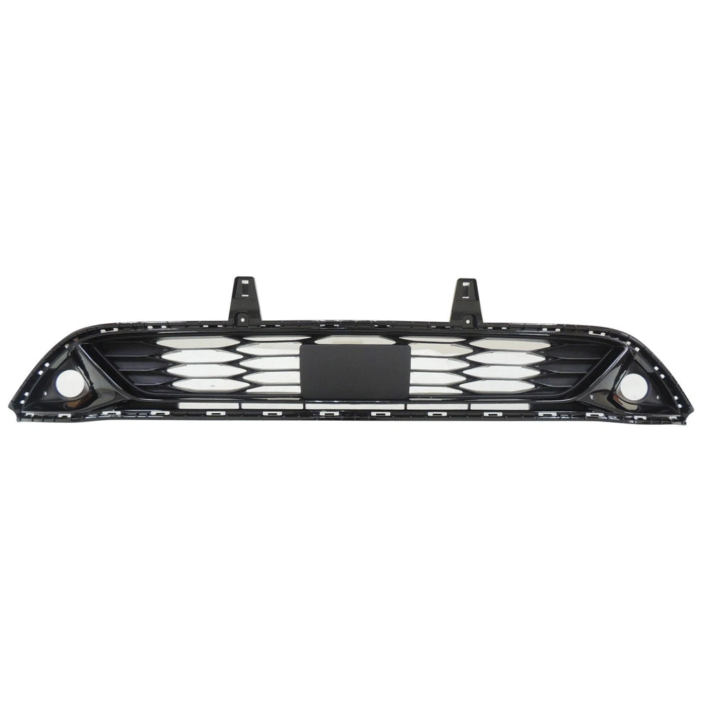 Replacement Black Painted Polypropylene Front Left/Right Bumper Cover Grille