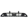 Replacement Black Painted Polypropylene Front Left/Right Bumper Cover Grille