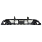 Replacement Black Painted Polypropylene Front Left/Right Bumper Cover Grille
