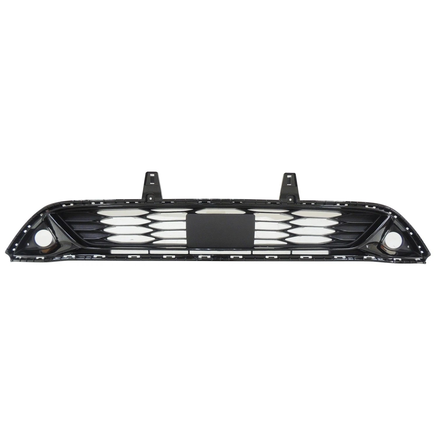 Replacement Black Painted Polypropylene Front Left/Right Bumper Cover Grille