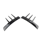 Black Front Rear Side Fender Vents Air Vent Trim for Universal Cars