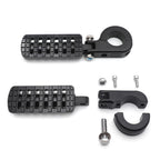 Black Racing Dominator CNC Footpeg w/ 1.25" P-Clamp for Yamaha Roadstar