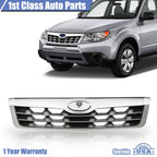 Front Chrome Grille Shell with Silver Insert for Subaru Forester (2011–2013)