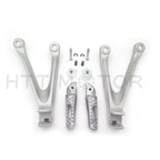 Silver Rear Passenger Footrest Foot Peg Bracket for Honda CBR1000RR (2008–2014)