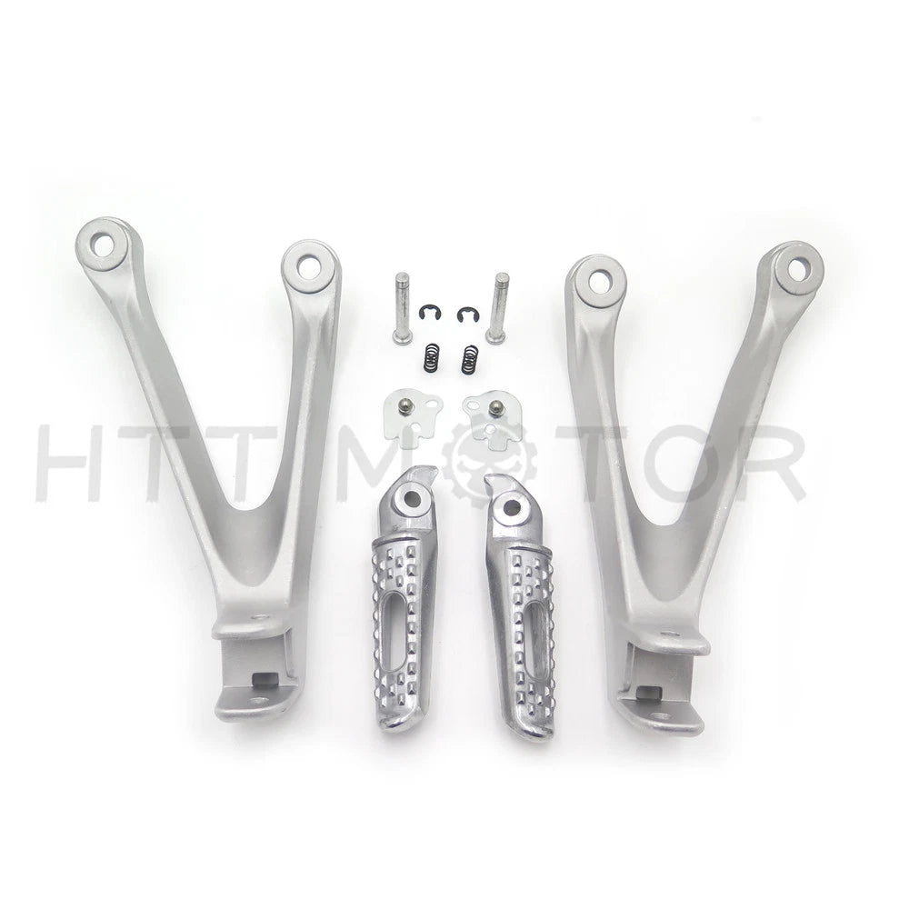 Silver Rear Passenger Footrest Foot Peg Bracket for Honda CBR1000RR (2008–2014)