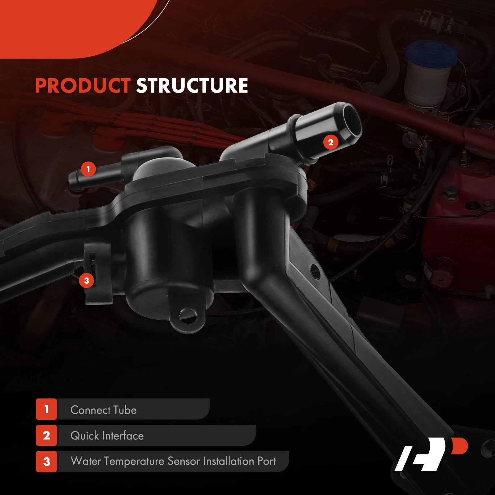 Water Outlet Thermostat Housing for Chevrolet Malibu Impala Camaro (2008–2016)