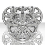 Set of 4 17" 5 Double Spoke Wheel Skins for 2015-2016 Chrysler 200 - Chrome
