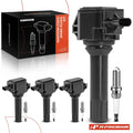Set of 4 Ignition Coils & 4 Iridium Spark Plugs for Subaru Outback Forester 