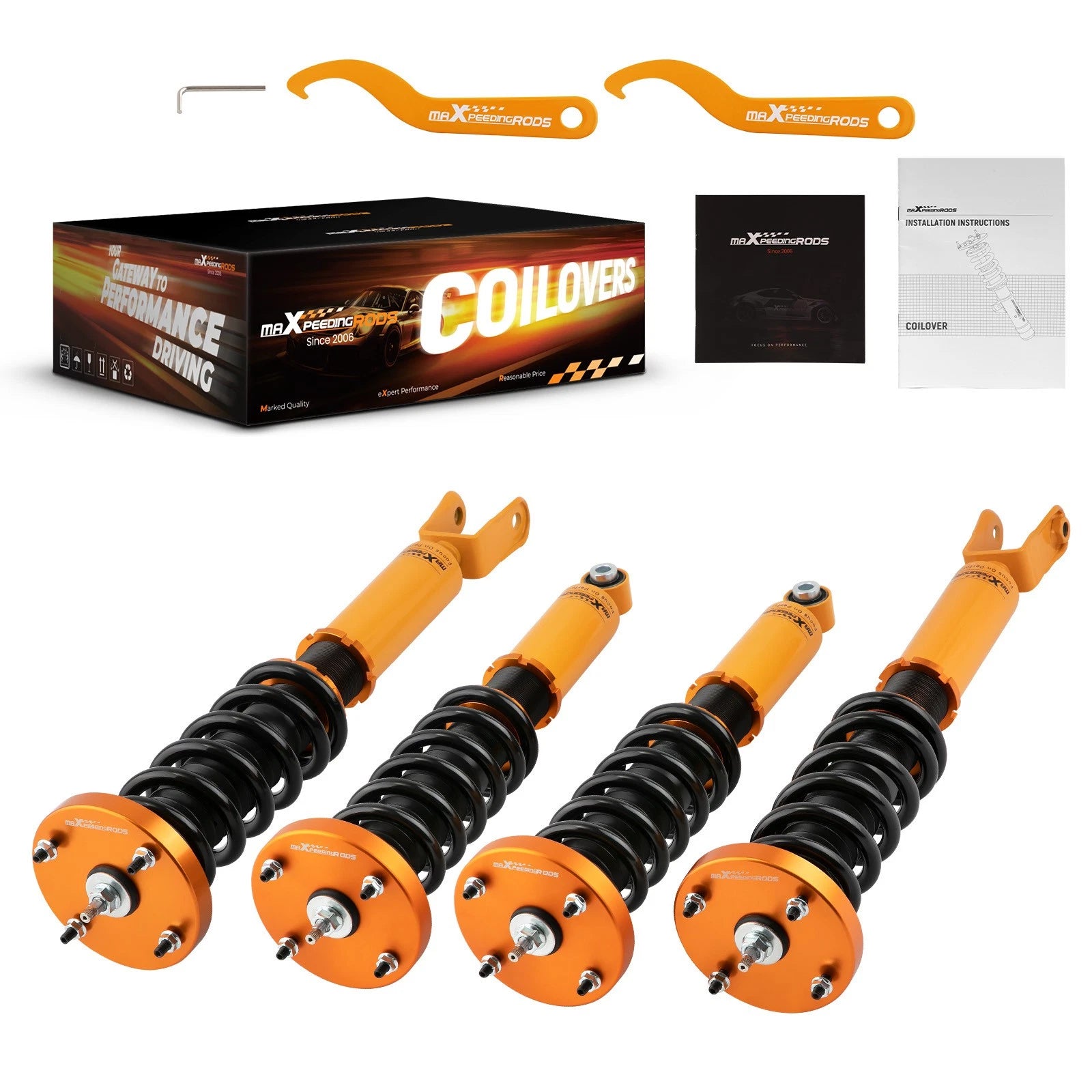 Adjustable Coilovers Lowering Kit for Jaguar XJ XJ8 XJR (2003–2009)