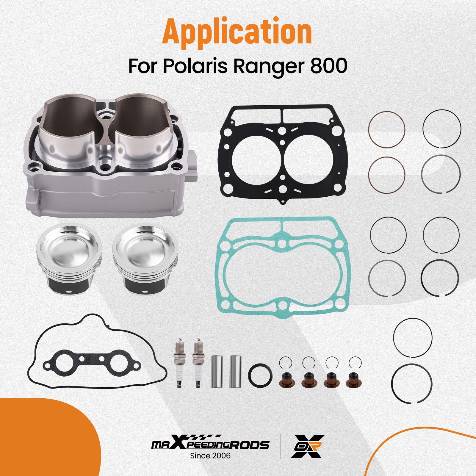 Top End Kit Set for Polaris RZR 800 / S 800 (2008–2014) - Piston Gasket