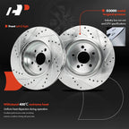 Front Side Drilled Brake Rotors for Subaru Impreza, Crosstrek (2017–2023)