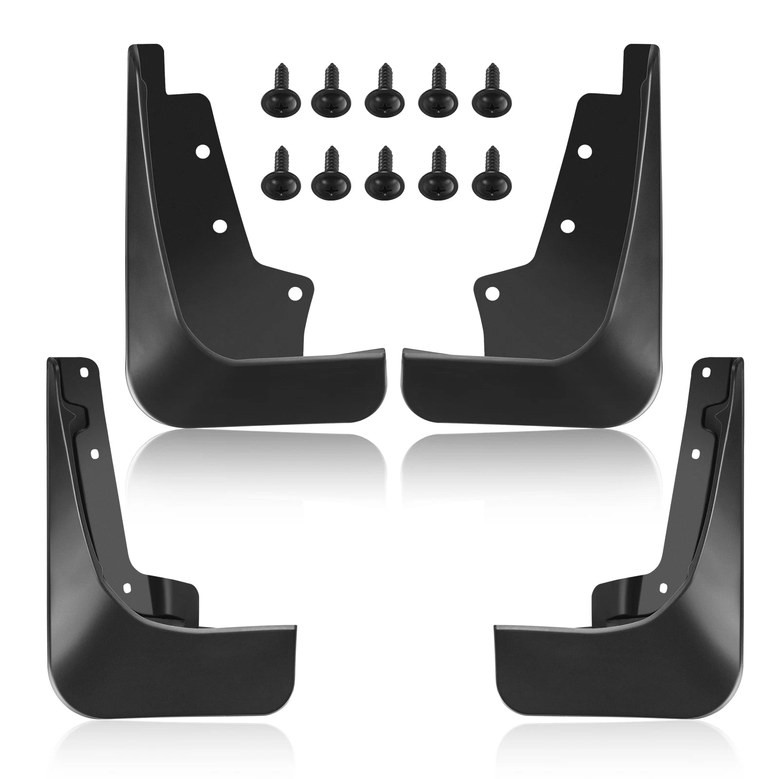 Set of 4 Splash Guards Mud Flaps for Ford Edge (2019–2022)